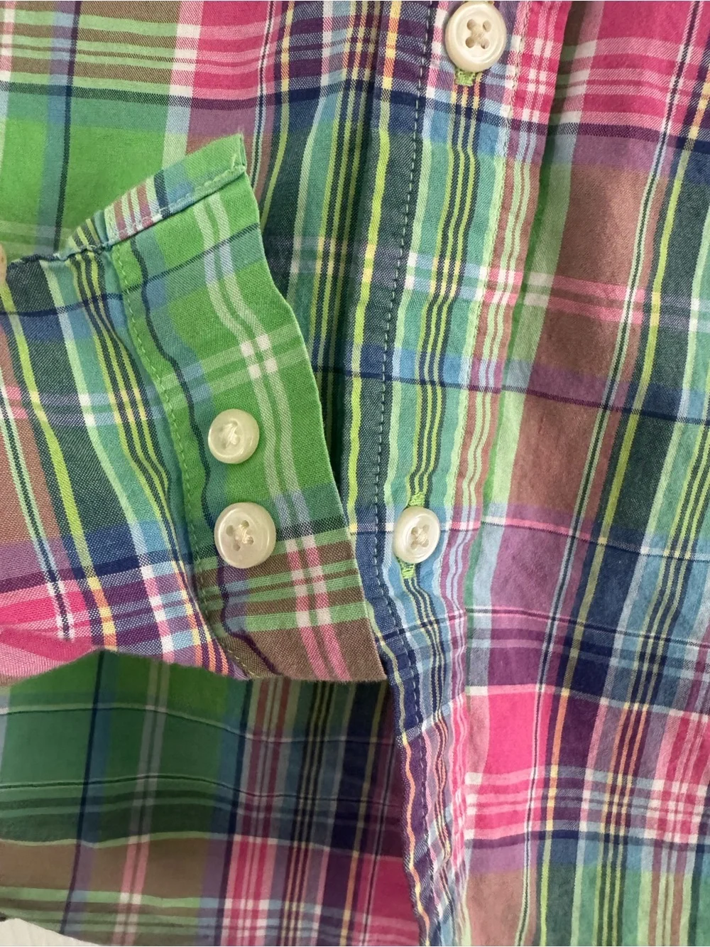 RALPH LAUREN kids Plaid Button-Down Shirt in Multicolor
